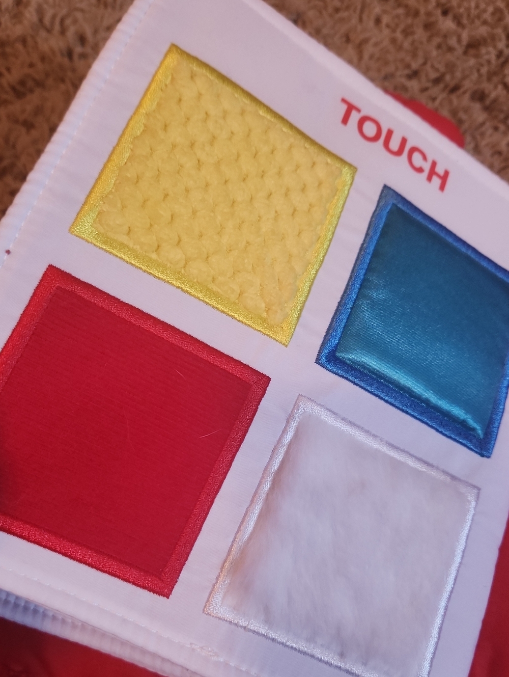 Red Interactive Quiet Book with Colorful Soft Interactive Pages - Picture 8 of 8